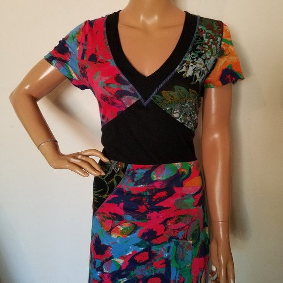 CAP JULUCA ALDO MARTINS floral print dress sz 10 - Picture 2 of 6